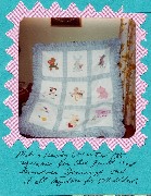 Mike & Becky painted squares this quilt Grandma Dorrough put it all together Matthew